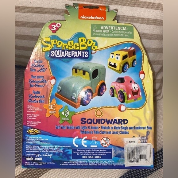 SQUIDWARD  toy car collectible NIB Nickelodeon SpongeBob SquarePants NKOK - Picture 2 of 5